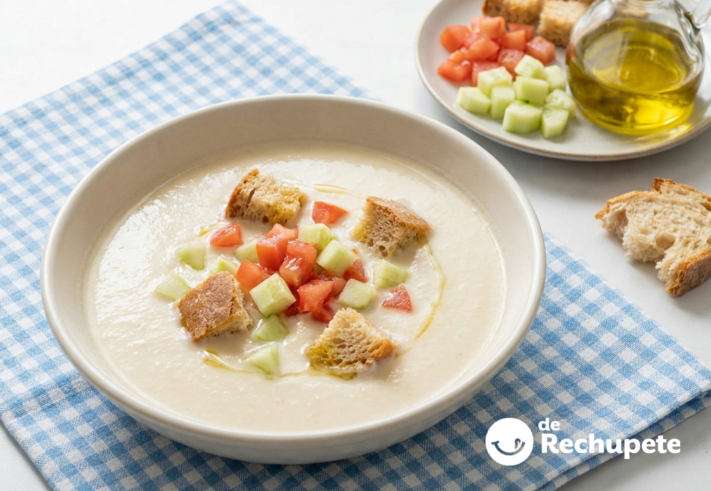 Ajoblanco extremeño: sopa fría de pan y ajo