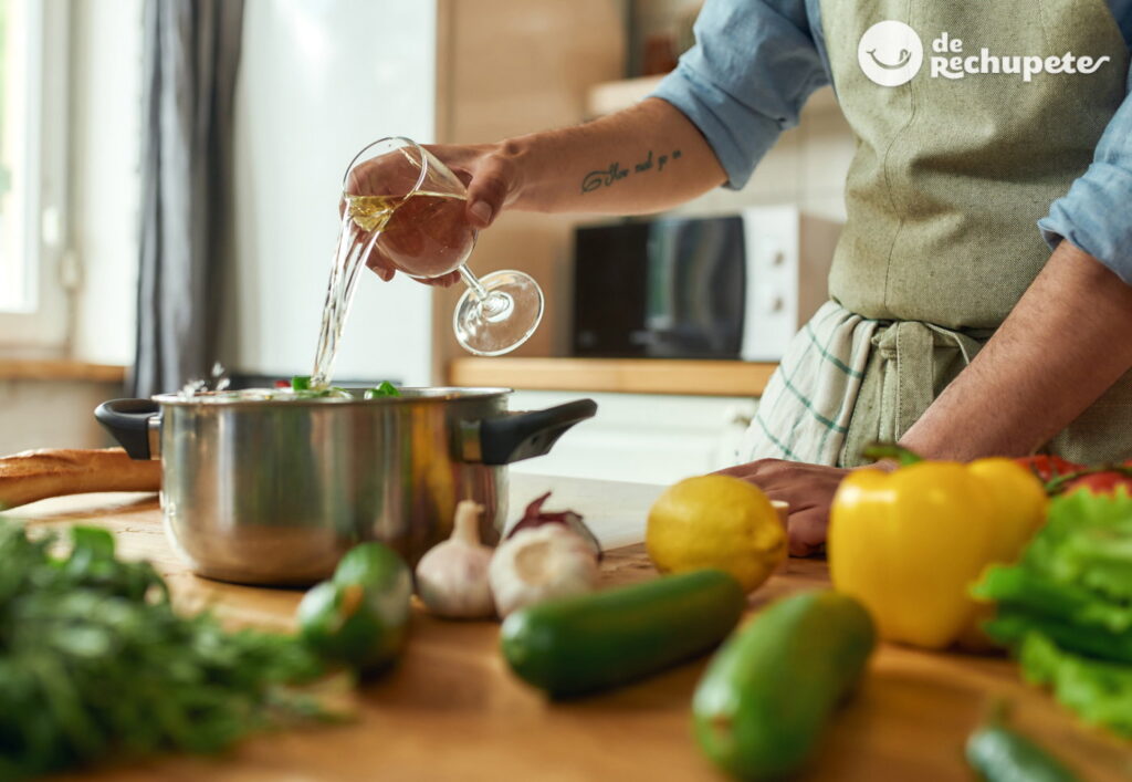 El alcohol no se evapora completamente al cocinar