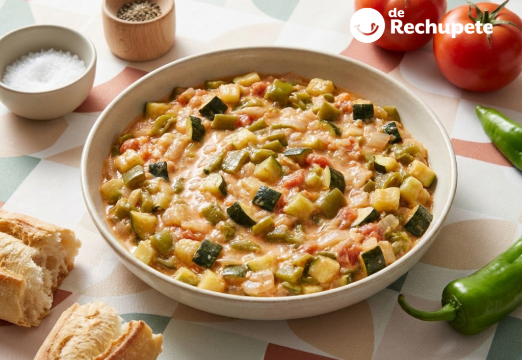 Pisto riojano con huevo cremoso y verduras de huerta