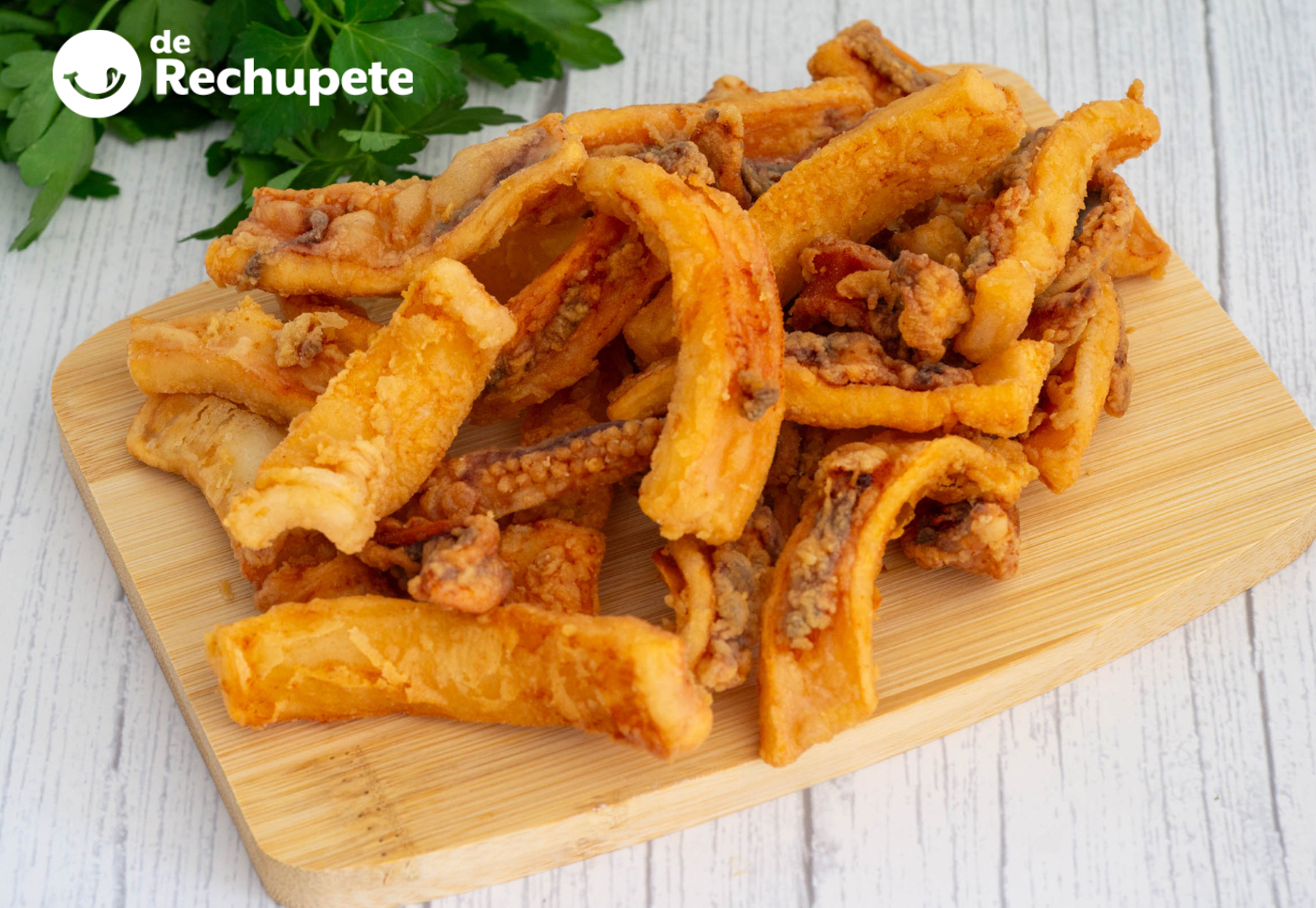 Rabas de calamar cántabras: fritura dorada en minutos