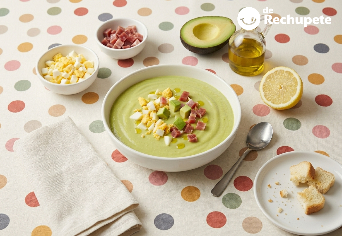 Salmorejo de aguacate: crema fría sin tomate